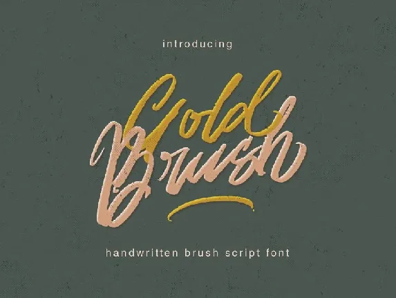 Gold Brush font