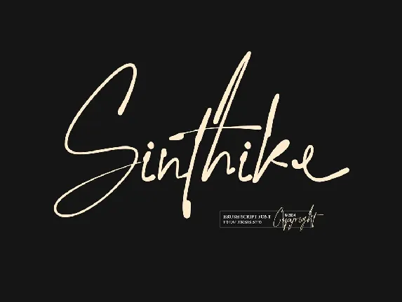 Sinthike font