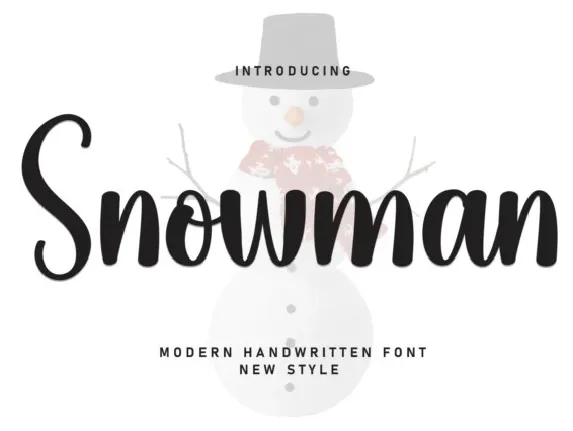 Snowman Script font