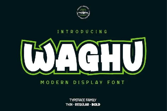 Waghu Family font