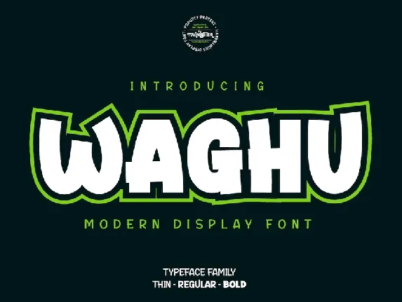 Waghu Family font