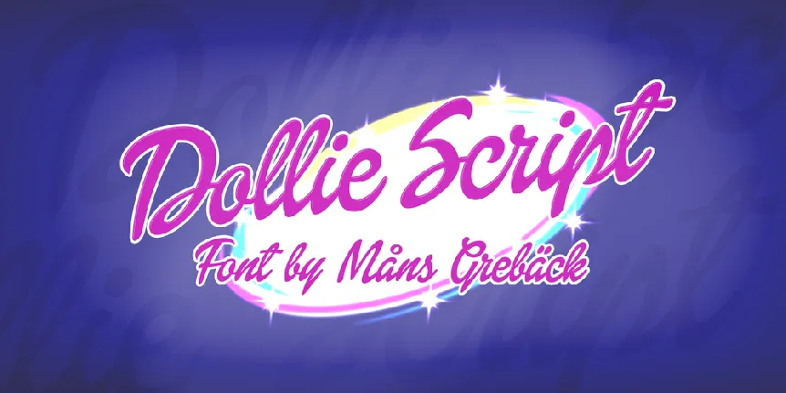 Dollie Script Personal Use font