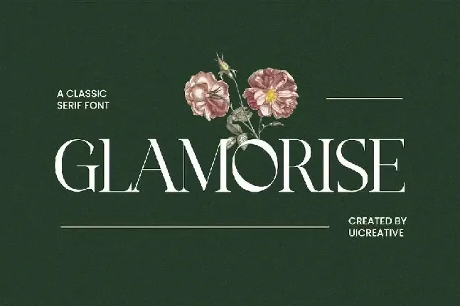 Glamorise font