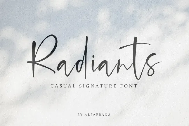 Radiants font