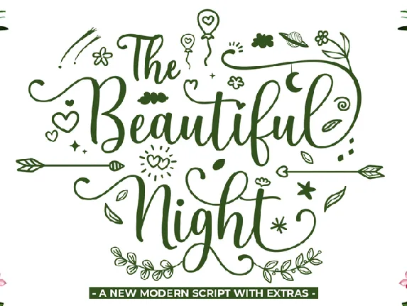 The Beautiful Night font