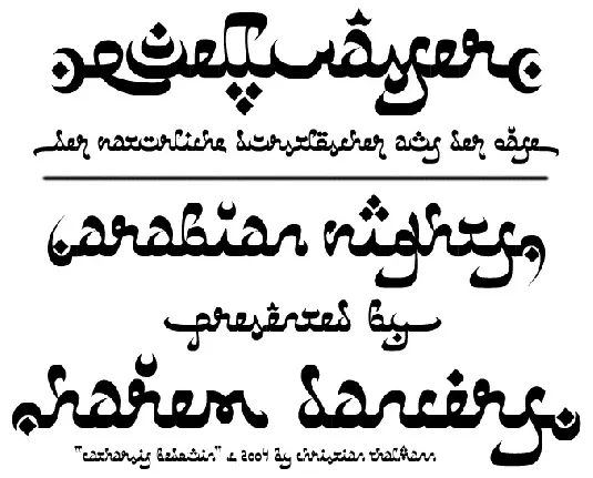 Catharsis Bedouin font