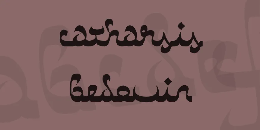 Catharsis Bedouin font