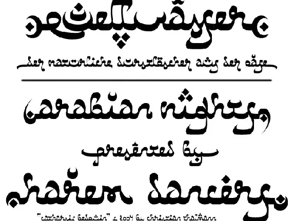 Catharsis Bedouin font