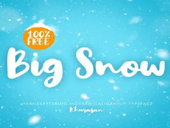 Big Snow font