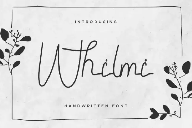 Whilmi Handwritten font