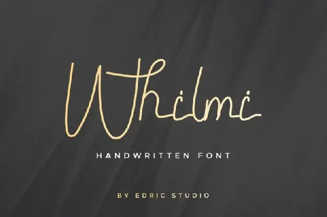 Whilmi Handwritten font