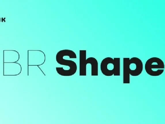 BR Shape Family font