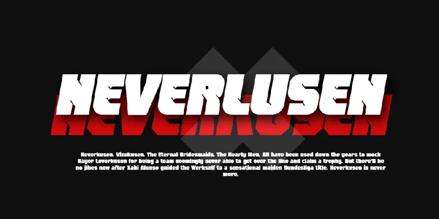 Neverlusen font