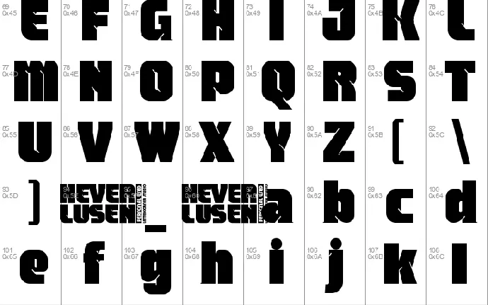 Neverlusen font