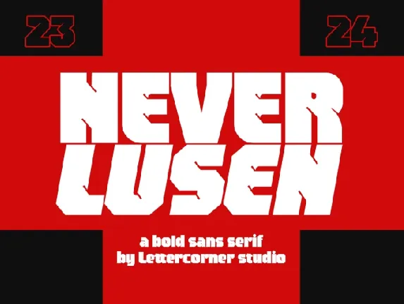 Neverlusen font