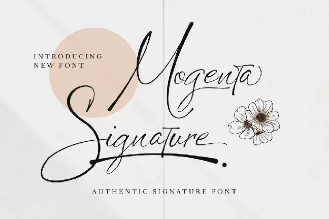 Mogenta Signature font