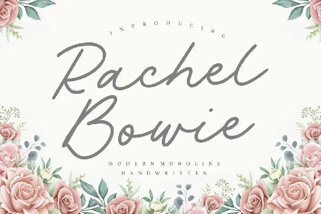 Rachel Bowie font