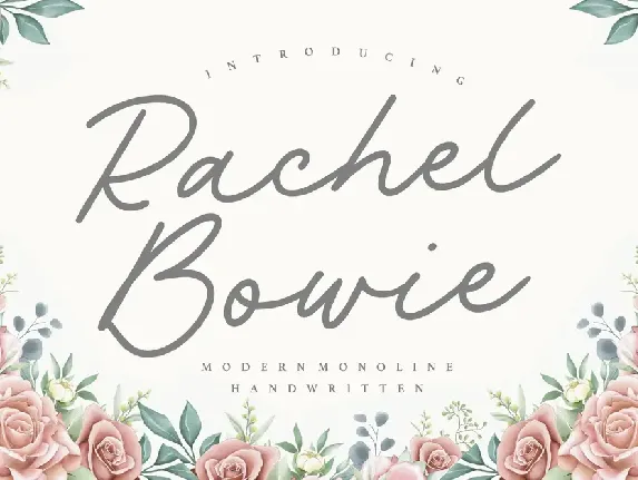 Rachel Bowie font