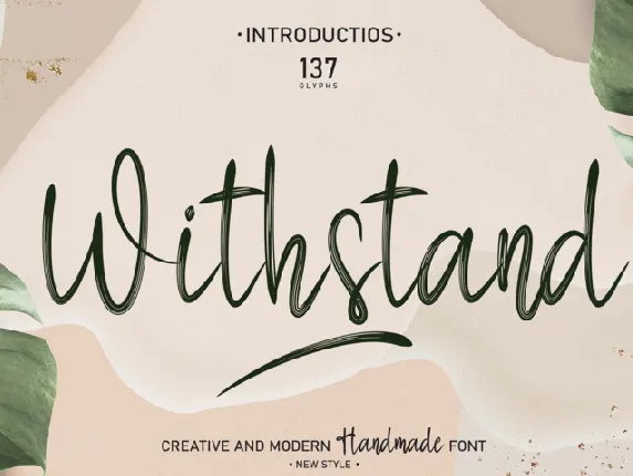 Withstand font