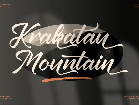 Krakatau Mountain font