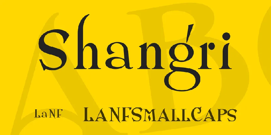 Shangri font