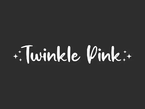 Twinkle Pink Demo font