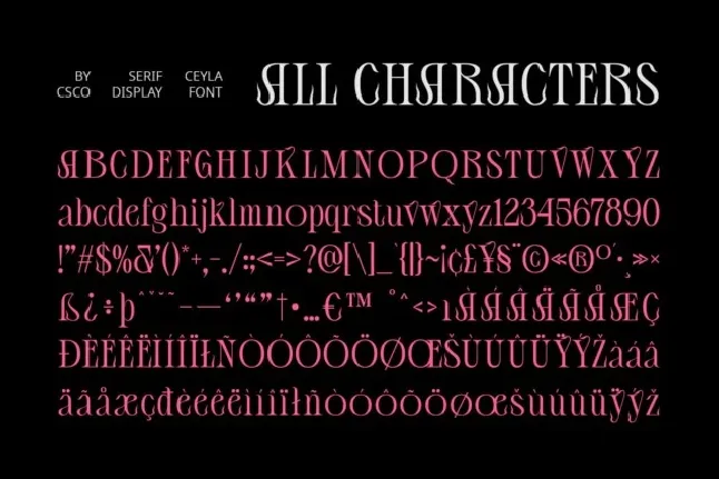 Ceyla font