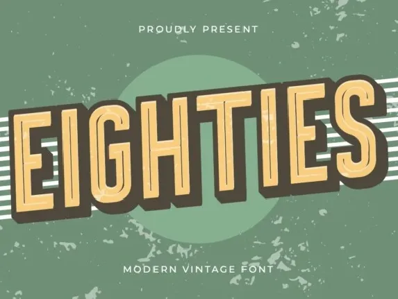 Eighties font