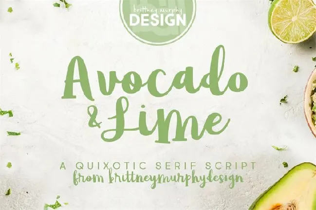 Avocado & Lime Script Free font