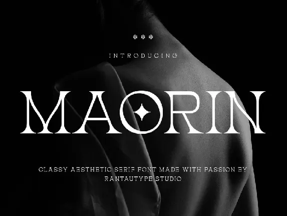 Maorin font