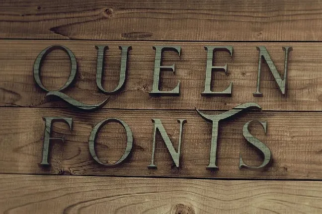 Queen Display Free font