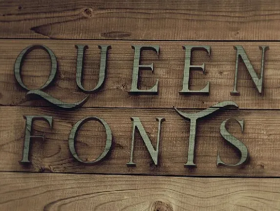 Queen Display Free font