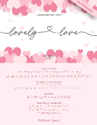 Lovely Love font