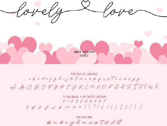 Lovely Love font