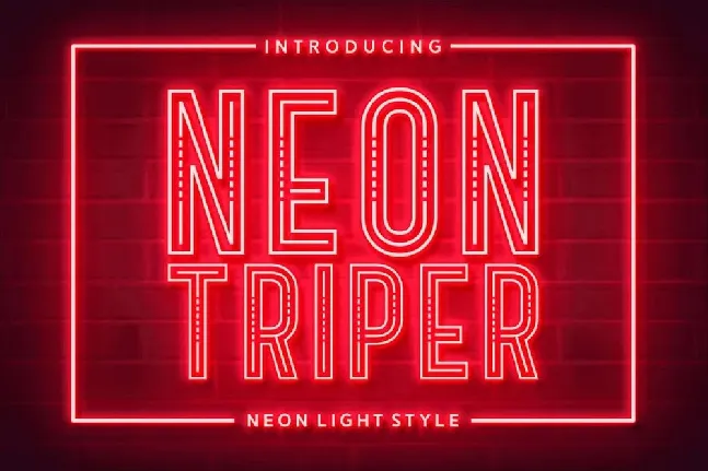 Neon Triper font