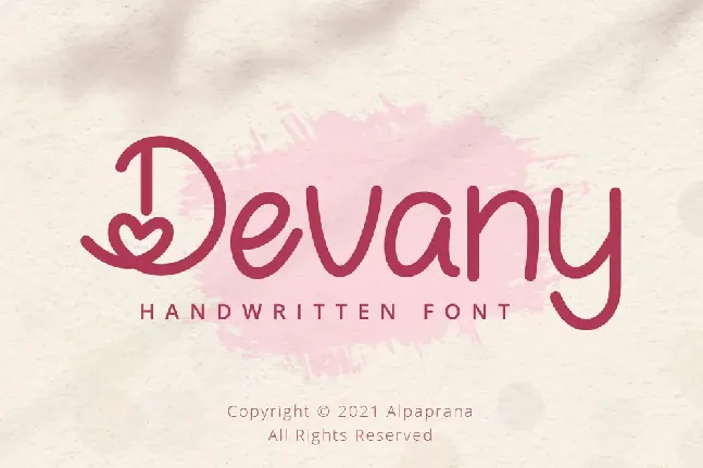 Devany font