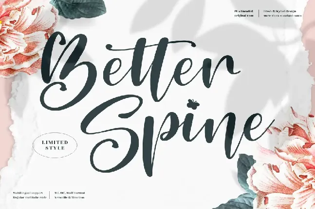 Better Spine font