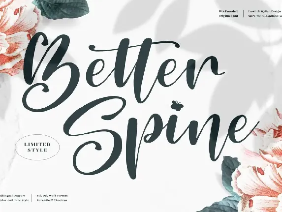 Better Spine font