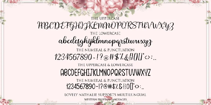 Lovely Nathalie Script font