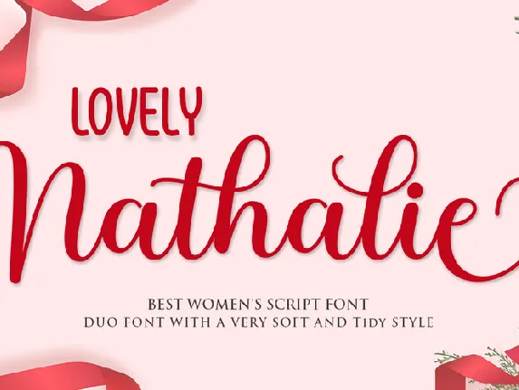 Lovely Nathalie Script font