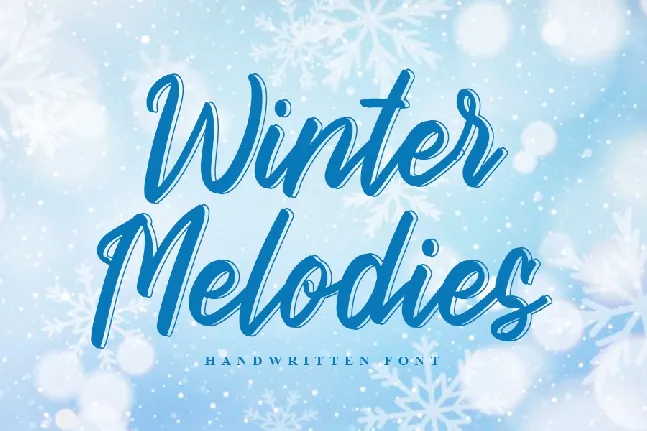 Winter Melodies font