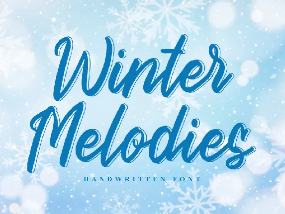 Winter Melodies font