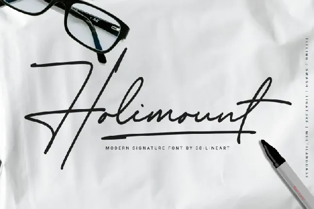 Holimount Handwritten font