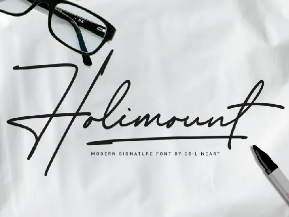 Holimount Handwritten font