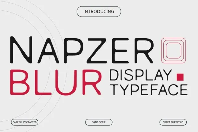 Napzer Blur font