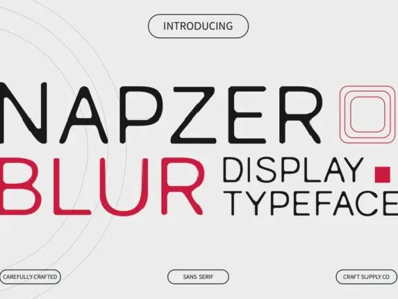 Napzer Blur font