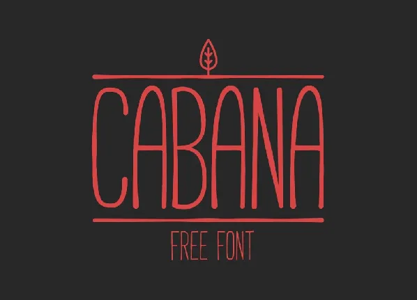 CABANA Free font