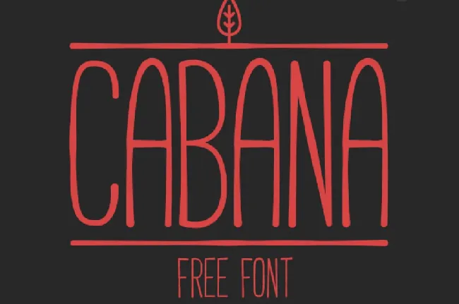 CABANA Free font