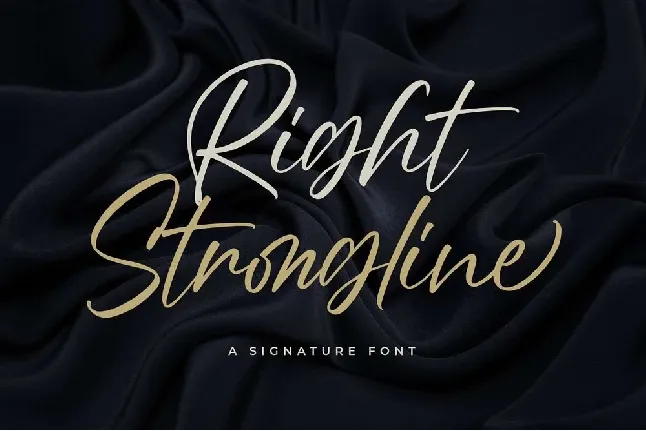 Right Strongline font