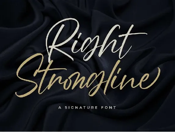 Right Strongline font